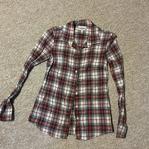 J crew perfect plaid shirt